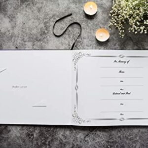 LIFETOO Ocean Funeral Guest Book 12" x 8", Celebration of Life Guest Books, Memorial Service Guest Book Sign for Funerals | Guest Book for Funeral, Guests Sign in Book Memory Book for Funeral Guest