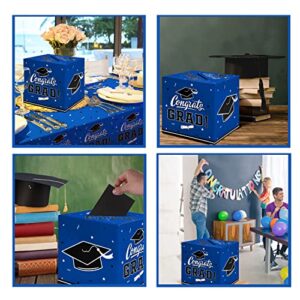 Gatherfun Graduation Party Decorations Graduation Box Graduation Card Box for Graduation Gift Graduation Party Favors Decor Party Supplies Blue