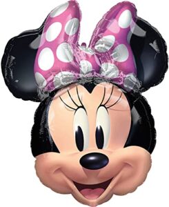 anagram 26″ minnie mouse forever foil balloon, multicolor,40979-01