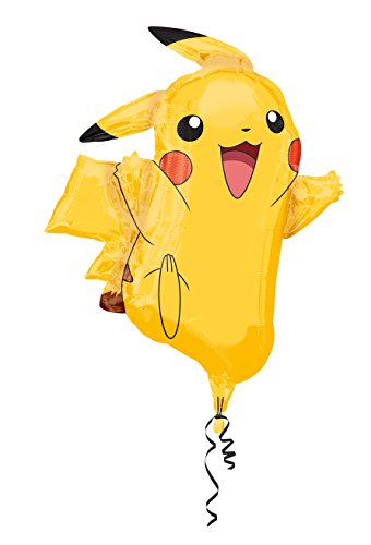 Anagram International 2946001 Pikachu Shape Balloon Pack, 31", Yellow