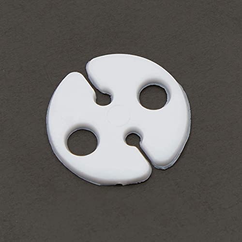 200 Pack White Plastic Balloon Clips for Sealing, Round Balloon Tie Tool (1 Inch)