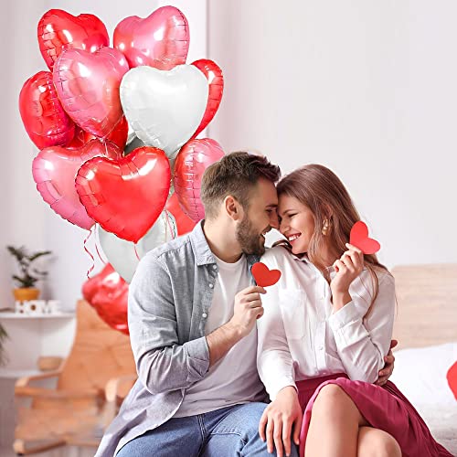 Heart Foil Balloons for Valentines Day Decorations, I Love You Balloons,Valentines Day Balloons,Romantic Decorations Special Night (18inch)