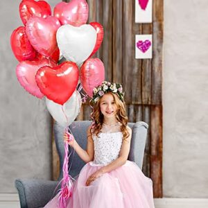 Heart Foil Balloons for Valentines Day Decorations, I Love You Balloons,Valentines Day Balloons,Romantic Decorations Special Night (18inch)