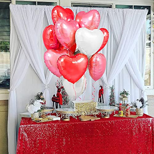 Heart Foil Balloons for Valentines Day Decorations, I Love You Balloons,Valentines Day Balloons,Romantic Decorations Special Night (18inch)