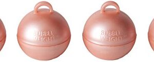 Bubble Weight Balloon Weight, 35 Gram, Metallic Rose Gold, 10 Piece