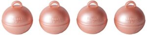 bubble weight balloon weight, 35 gram, metallic rose gold, 10 piece