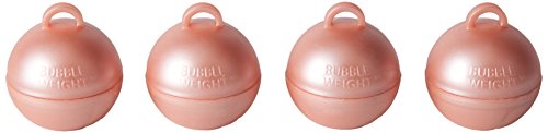 Bubble Weight Balloon Weight, 35 Gram, Metallic Rose Gold, 10 Piece