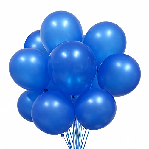 Royal Blue Balloons,Blue balloons for Party Decoration Wedding Baby Shower Graduation Decoration.12 inch Latex Birthday Balloons 100 pack