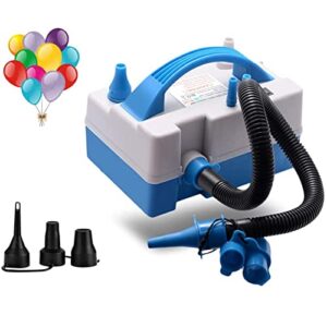 electric balloon pump,portable dual nozzle electric balloon inflator/blower with multipurpose hose extension,for party decoration