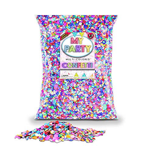 Festive Mexican Confetti Bag- 1.2lbs/544gr. Bulk Bag, Perfect for Birthday Parties, Pinata filler, Easter Eggs (cascarones), Wedding Toss, Fiesta Party Decor, Cinco de Mayo and much more! – by MyParty