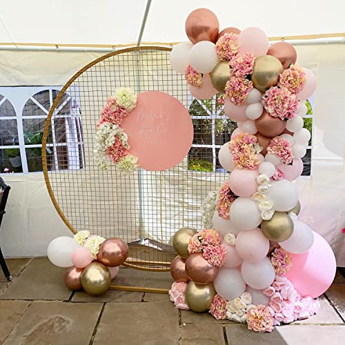 Beliueyes Rose Gold Balloon Garland Kit 148PCS, Pink White Balloon Arch for Bridal Wedding Birthday Baby Shower Anniversary Party Decor Background Decoration