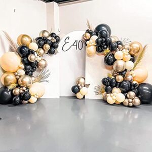 107pcs Brown Blush Balloon Garland Baby Shower Decorations Cream Peach White Pastel Balloon Arch 1st Birthday Party Decor Supplies