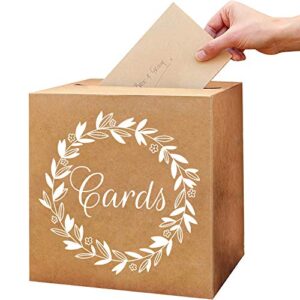 kalefo kraft card box wedding favors post box cardboard wedding party decor table centerpiece