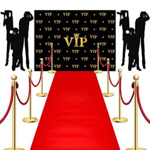 6.5 x 5 ft vip photography backdrop red carpet backdrop film movie banner paparazzi props party accessory and runner red carpet runner 2.6 x 15 ft with carpet tape for theme party decorations