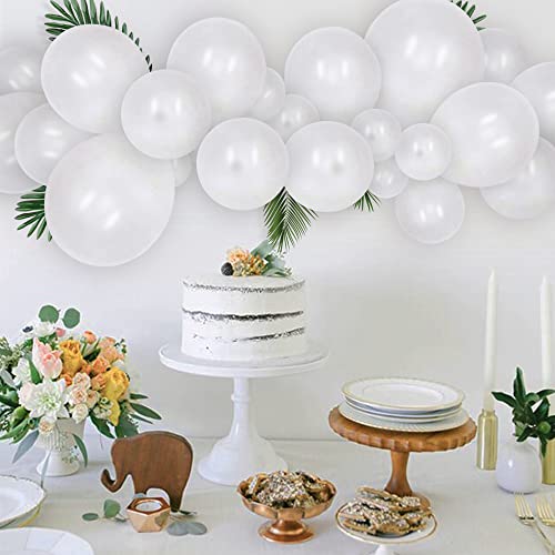 Pearl White Balloons Different Sizes 5 Inch 12 Inch 18 Inch White Metallic Balloons Bridal Wedding Gender Neutral Baby Shower Pearl Balloon Decorations 87 Pc