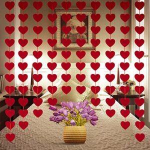 norcalway valentines decorations for home – 102 pcs perfect valentines day decor premium felt valentine garland and love banner – romantic decorations special night for home and hotel