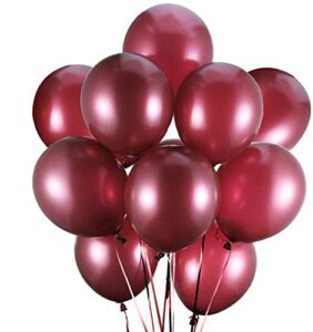 latex balloons, 100-pack, 12-inch burgundy(burgundy)