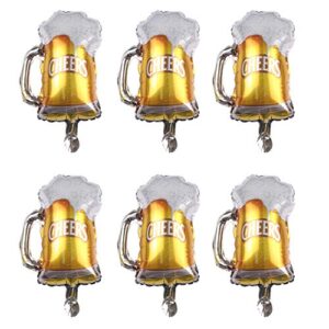 10 pcs beer mug cheers foil balloons gold 16 inch mylar balloon beer theme party decoration