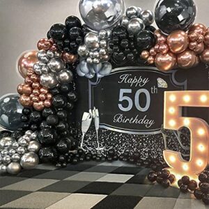 Metallic Silver Party Balloons 18 inch 10 Pack Chrome Silver Latex Birthday Balloon for Wedding Engagement Baby Shower Graduation Anniversary Party Decorations