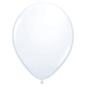 qualatex 5″ white latex balloons (100ct)