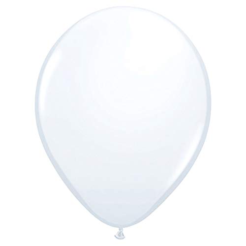 Qualatex 5" White Latex Balloons (100ct)