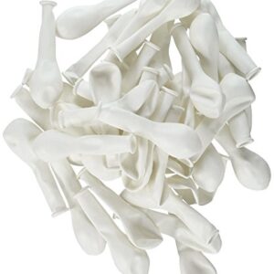 Qualatex 5" White Latex Balloons (100ct)