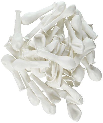 Qualatex 5" White Latex Balloons (100ct)