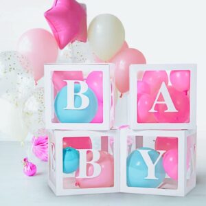 baby box baby shower decorations clear baby shower decorations block boxes baby shower birthday party gender reveal baby boxes with letters for baby shower