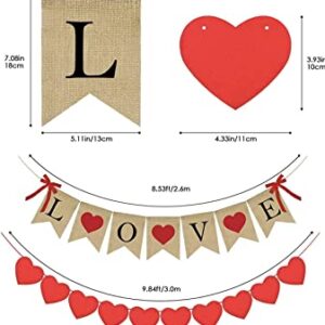 Love Burlap Banner, Happy Anniversary Decorations, Wedding Banner, Proposal Banner, Wedding Decoration Supplies Marriage Proposal Decorations, Photo Prop, Birdal Wedding Supplies