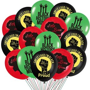 black history month balloons party decoration – african bhm worthwhile commemoration national party balloons decoration