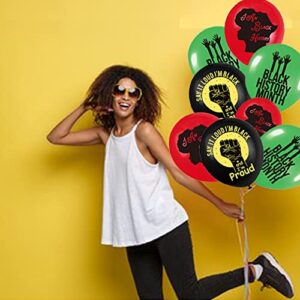 Black History Month Balloons Party Decoration - African BHM Worthwhile Commemoration National Party Balloons Decoration