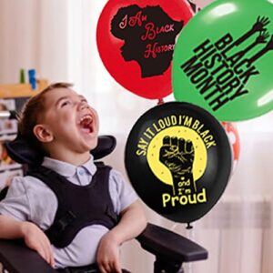 Black History Month Balloons Party Decoration - African BHM Worthwhile Commemoration National Party Balloons Decoration