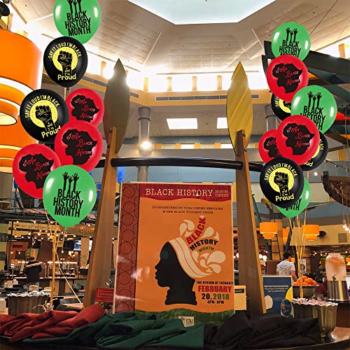 Black History Month Balloons Party Decoration - African BHM Worthwhile Commemoration National Party Balloons Decoration