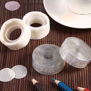 Balloon Arch Garland Decorating Strip Kit 2 Rolls 16 Feet Balloon Tape Strips with 2 Rolls Balloon Glue Point Dots Stickers (Balloon Strip Sent Randomly Set 1, 4 Rolls)