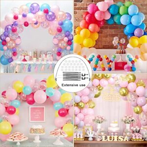 Newmemo Table Balloon Arch Kit 12ft, Balloon Arch Stand for Different Table Size Party Backdrop Decoration for Birthday Wedding Graduation Baby Shower Bachelor Party Supplies Globos Balloon Accessory