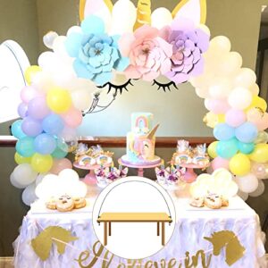 Newmemo Table Balloon Arch Kit 12ft, Balloon Arch Stand for Different Table Size Party Backdrop Decoration for Birthday Wedding Graduation Baby Shower Bachelor Party Supplies Globos Balloon Accessory