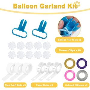 Electric Balloon Pump Air Pump for Balloons with 22pcs Balloon Tying Tools Balloon Blower Inflator for Christmas Birthday Balloon Party Decoration