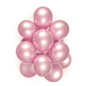 light pink metallic balloons，12inch（50pcs）chrome latex pink balloons,tiffany metallic balloonns.