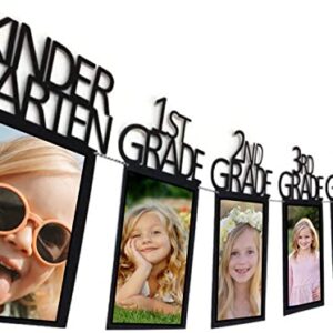 Graduation Photo Banner for 2023 Party Decorations, Kindergarten to 12th Grade Graduation Picture Banner, Middle School, High School College Graduation Party Supplies Black SG063BK