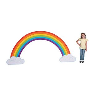 Jumbo Rainbow Cardboard Cutout (Over 10 feet Long) Great for Unicorn Party, St. Patrick's Day Decoration