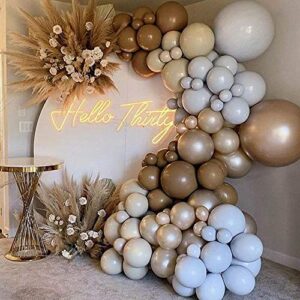 50pcs Retro Coffee Latex Balloons 18'' 10'' 5'' Dark Brown Balloon for Birthday Wedding Baby Shower Anniversary Decoration Jungle Safari Party Balloon Garland Supplies (Coffee)