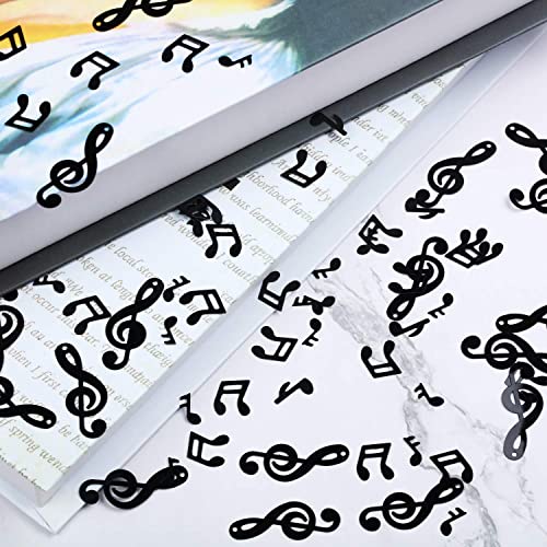 Music Confetti Music Note Cutouts Black Musical Confetti Notes for Music Party Recital Reception Baby Shower Wedding and Birthday Party Decoration (3000)