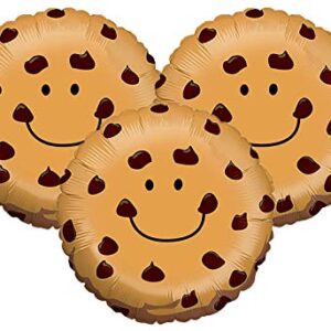 Set of 3 Chocolate Chip Cookie 21" Foil Party Balloons