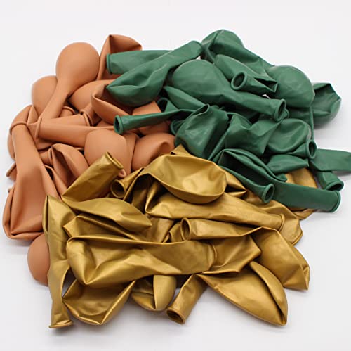 60PCS Sage Green Gold Nude Cream Balloon Greenery Baby Shower Balloon Bouquet for Woodland Baby Shower Rustic Eucalyptus Party Boho Wedding Bridal Shower Forest Safari Jungle Tropical Theme Party Decoration