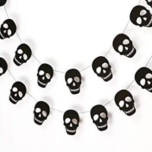 Seyal® Black Skull Garland - Birthday Decorations,Party Decorations,Party décor,Creative Decoration