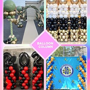 YALLOVE Heavy Duty Metal Balloon Column Stand Kit LZ-SSG6, 2 Set of 80 Inch Height Adjustable Balloon Tower Holder for Indoor and Outdoor Event and Party Decoration, Easy Assemble and Disassemble