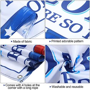 36 Pieces Welcome Home Banner Decoration Set, Large Fabric We Are So Proud of You Yard Sign with 35 Pieces Latex Balloons for Deployment Returning Party Supplies Military Army Homecoming (Star Style)