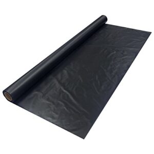 Party Essentials 1403BK Banquet Roll Plastic Tablecover, 300' Length x 40" Width, Black