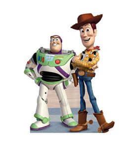 cardboard people buzz & woody life size cardboard cutout standup – disney pixar’s toy story