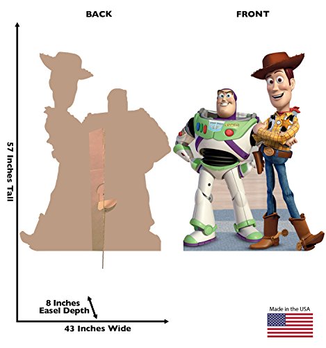 Cardboard People Buzz & Woody Life Size Cardboard Cutout Standup - Disney Pixar's Toy Story